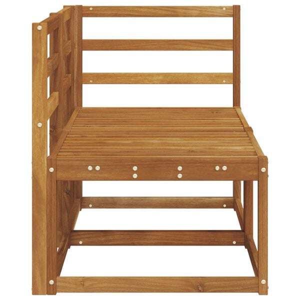 vidaXL Външен среден и ъглов диван 2 Брой Естествен