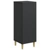 vidaXL Служебен шкаф Черно 33 x 34,5 x 90 см Инженерна дървесина