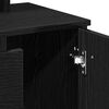 vidaXL Тоалетка с рафт Черния дъб 86,5 x 35 x 136 cm Инженерно дърво