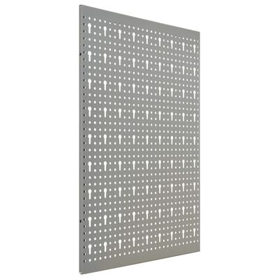 vidaXL Стенни панели за инструменти, 3 бр, 40x58 см, стомана