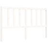 vidaXL Рамка за легло без матрак, бял, 160x200 см, бор масив