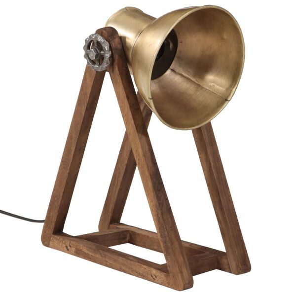 vidaXL Настолна лампа 25 W, античен месинг, 30x17x40 см, E27