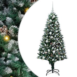 vidaXL С изкуствено коледно дърво с 150 LED светодиода Зелен 150 cm