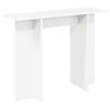 vidaXL Конзолна маса Бяло 100 x 30 x 75 см Инженерна дървесина