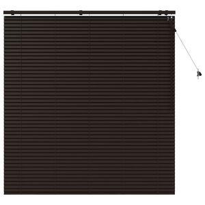 vidaXL Венецианска щора Тъмен кафяв 160 x 160 cm 35 mm