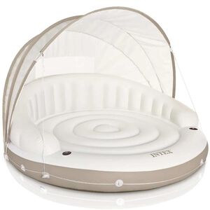 Intex Плаващ надуваем шезлонг със сенник, 199x150 см, 58292 EU