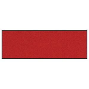 vidaXL Мат за врата Червен и Черен 60 x 180 cm 100% Полиамид
