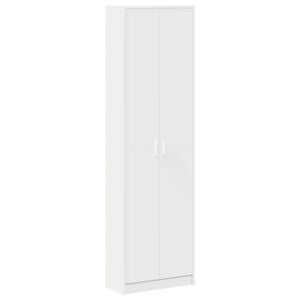vidaXL Гардероб Бяло 55 x 25 x 189 см Инженерна дървесина