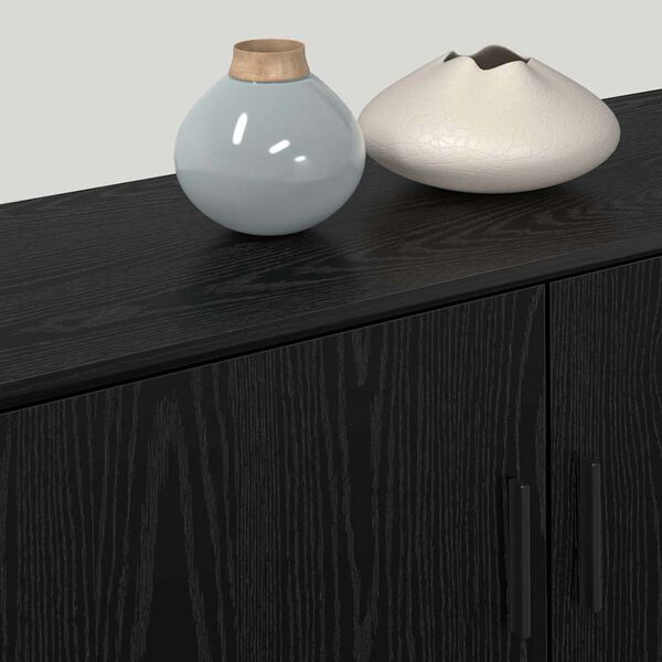 vidaXL Комплект стенен ТВ шкаф 3 pcs Черния дъб 100 x 34,5 x 40 см