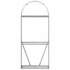 vidaXL Държач за дърва, антрацит, 80x45x190 см, поцинкована стомана