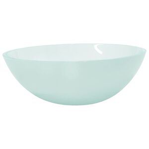 vidaXL Стъклена мивка, 50x37x14 см, матирана
