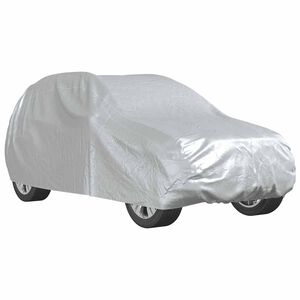 vidaXL Покривало за кола, за SUV, с каишки, цяло, сребрист, M
