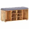 vidaXL Пейка за коридор, 100x35x47 см, мангово дърво масив