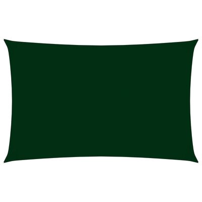 vidaXL Платно-сенник, Оксфорд текстил, правоъгълно, 4x7 м, тъмнозелено