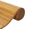 vidaXL Килим, правоъгълен, натурален, 60x1000 см, бамбук