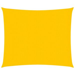 vidaXL Платно-сенник, 160 г/м&sup2;, квадратно, жълт, 4x4 м, HDPE