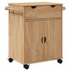 vidaXL Кухненска количка OTTA 59x45x80 см борово дърво масив