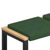 vidaXL Възглавница за пейка 2 pcs кордурой Тъмнозелено Дълбочина 35 см