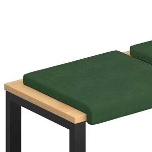 vidaXL Възглавница за пейка 2 pcs кордурой Тъмнозелено Дълбочина 35 см