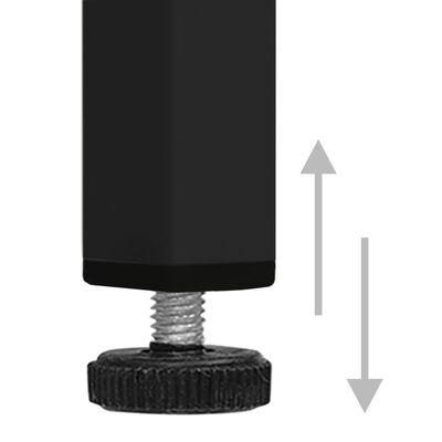 vidaXL Заключващ се шкаф, черен, 35x46x180 см, стомана