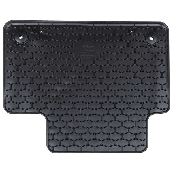 vidaXL Автомобилен килим 4 pcs Черно Каучук