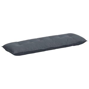 vidaXL Възглавница за гръб Тъмен сив 160 x 50 cm Кордюрова тъкан