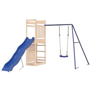 vidaXL Комбинирано детско съоръжение за игра на открито, бор масив