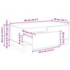vidaXL Масичка за кафе Старо дърво 90 x 50 x 36,5 см Инженерно дърво