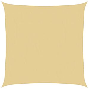 vidaXL Слънцезащитно платно пясъчно 2x2 м 100% полиестер Оксфорд