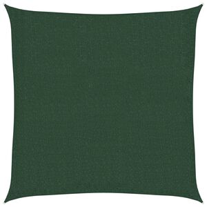 vidaXL Платно-сенник, 160 г/м&sup2;, тъмнозелено, 2x2 м, HDPE