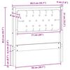 vidaXL Облегалка за глава кафяво и тъмносиво 80 cm Борово дърво масив