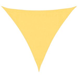 vidaXL Сенник платно, HDPE, триъгълно, 3,6х3,6х3,6 м, бежово