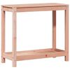 vidaXL Маса за разсаждане с рафт, 82,5x35x75 см, дугласко дърво масив