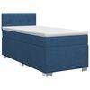 vidaXL Континентално легло с матрак Синьо 90 x 200 cm Текстил