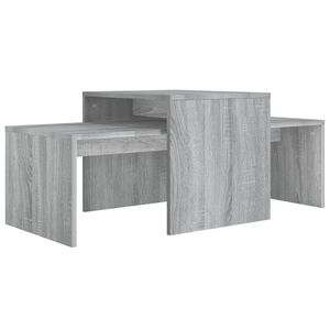 vidaXL Комплект маси за кафе сив сонома 100x48x40 см инженерно дърво