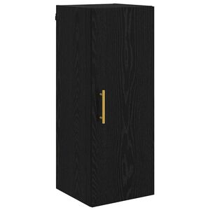 vidaXL Стенен шкаф Черния дъб 34,5 x 34 x 90 см Инженерна дървесина