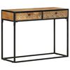 vidaXL Конзолна маса, 100x35x75 cм, мангово дърво масив