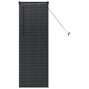 vidaXL Вертикални щори Черно 130 x 45 см Алуминий