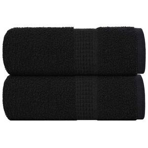 vidaXL Кърпи за пране FROGN 2 бр. Черни 30x30 см 360 г/м&sup2;