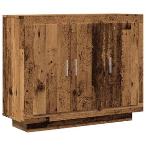 vidaXL Сайдборд, cтаро дърво, 92x35x75 см, инженерно дърво