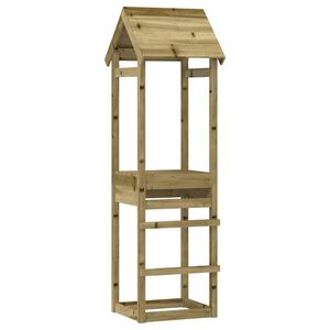 vidaXL Кула за игра 53x46,5x194 см импрегнирана борова дървесина