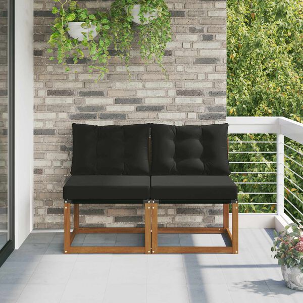 vidaXL 2 Брой Външен среден диван