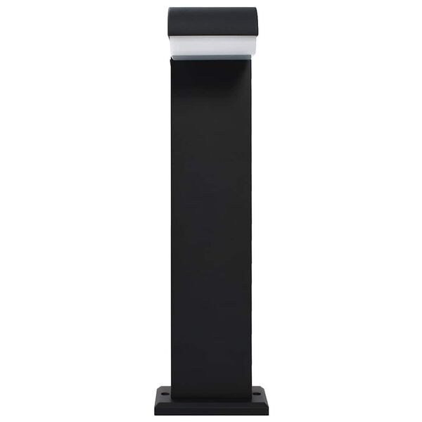 vidaXL Градинска LED лампа, 9 W, черна, овална