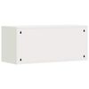 vidaXL Стенен шкаф за гараж Бяло 80 x 33 x 35 см