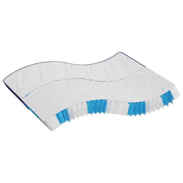 vidaXL Матрак покет пружини, средна твърдост, 200x200 см