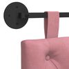 vidaXL Висяща табла Монтиране на стена Розово 210 x 55 x 7 см Кадифе