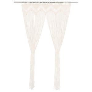 vidaXL Завеса макраме, 140x240 см, памук