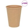 vidaXL Хартиени чаши за кафе 1000 бр. 12oz 300ml Кафяво