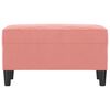 vidaXL Пейка, розова, 70x35x41 см, кадифе