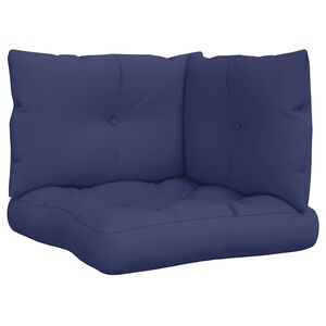 vidaXL Палетни възглавници, 3 бр, нейви сини, Оксфорд плат